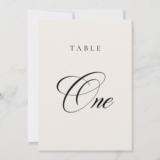 Numéro de table de mariage de calligraphie en ivoi (Devant)