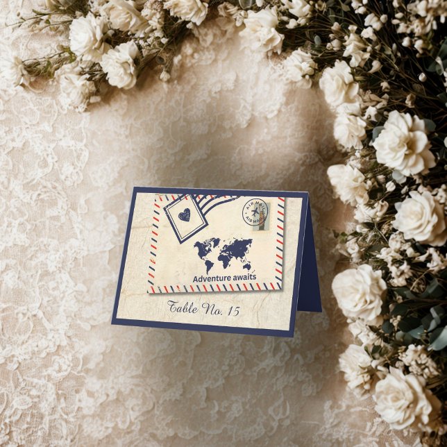 numéro de table de mariage de destination aventure (Créateur téléchargé)