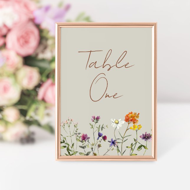 Numéro de table de mariage de jardin de fleurs sau (Créateur téléchargé)