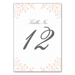 Numéro de table de mariage du jardin secret - Blus
