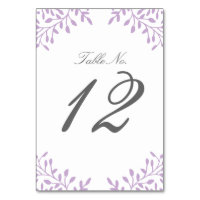 Numéro de table de mariage du jardin secret - Orch