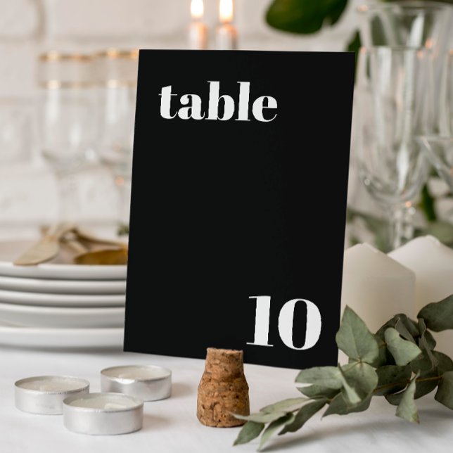 Numéro de table de mariage élégant et tendance (Créateur téléchargé)