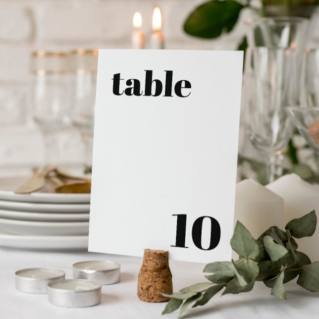 Numéro de table de mariage élégant et tendance (Créateur téléchargé)
