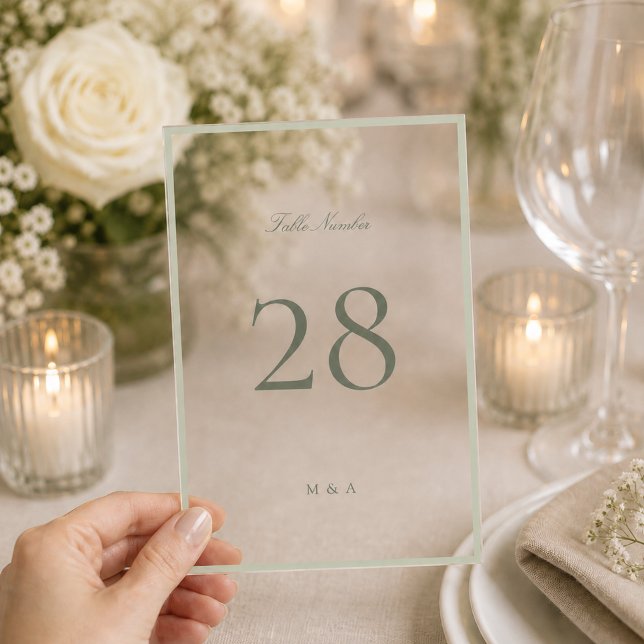 Numéro de table de mariage en acrylique couleur pi (Créateur téléchargé)