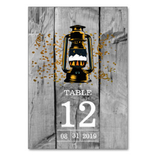 Numéro de table de mariage en bois de grange rusti