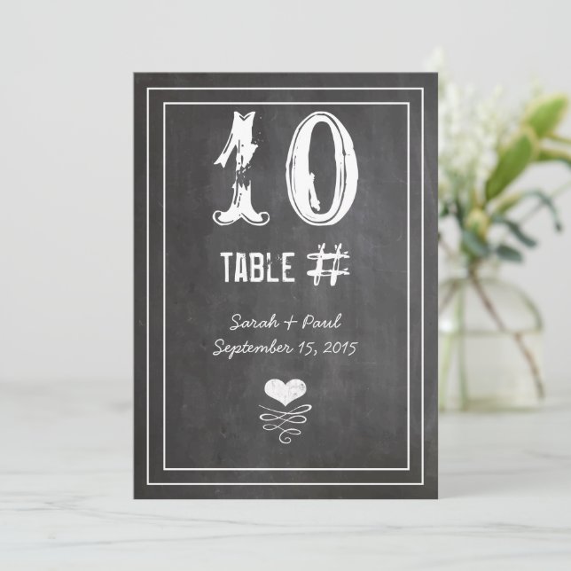 Numéro de table de mariage en floral damassé vinta (Debout devant)