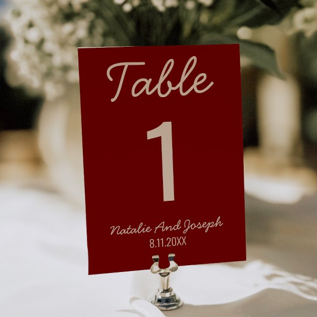 Numéro de table de mariage fantaisiste de vieille  (Créateur téléchargé)