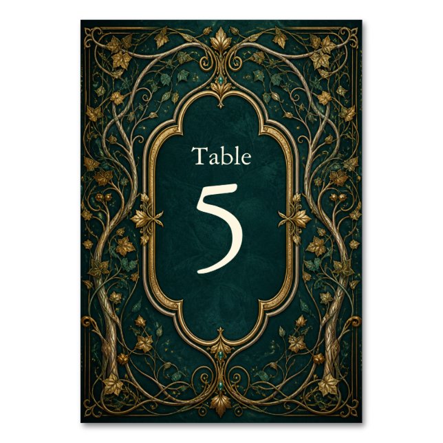 Numéro de table de mariage Forêt Enchantée (Par défaut)