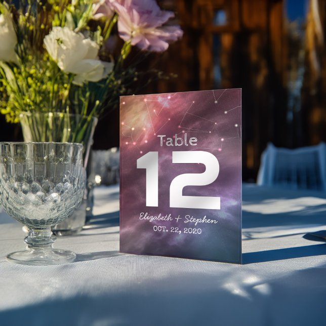 Numéro de table de mariage Galaxie Constellations (Créateur téléchargé)
