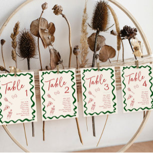 Numéro de table de mariage Italian That's Amore Pi