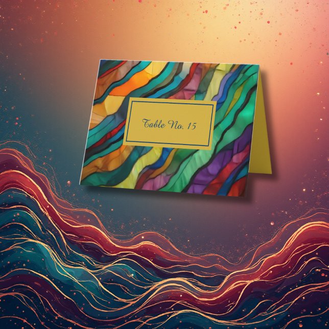 Numéro de table de mariage opulente de destination (Créateur téléchargé)