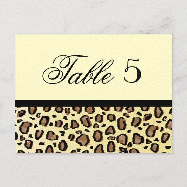 Numéro de table de mariage personnalisé Empreinte  (Devant)