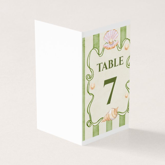 Numéro de table de mariage sur le thème de la mer  (Outside)