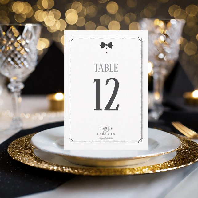 Numéro de table de mariage sur mesure en noir ID10 (Créateur téléchargé)