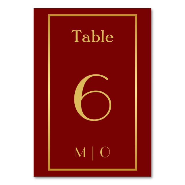 Numéro de table de Noël élégant (Par défaut)