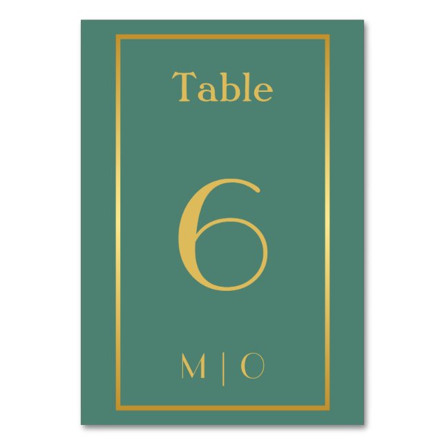 Numéro de table de Noël élégant (Dos)