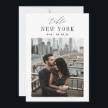 Numéro de table de photo de voyage de mariage 5x7<br><div class="desc">Ajoutez une touche finale spéciale à vos tables de réception de mariage avec ces cartes de numéro de table photo personnalisées. Nommez chaque table d'après une destination de voyage mémorable et ajoutez une photo et le nom de la destination à ces cartes de numéro de table uniques. Votre photo est...</div>