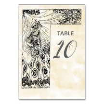 Numéro de table de princesse de conte de fée