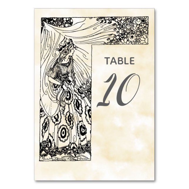 Numéro de table de princesse de conte de fées (Par défaut)