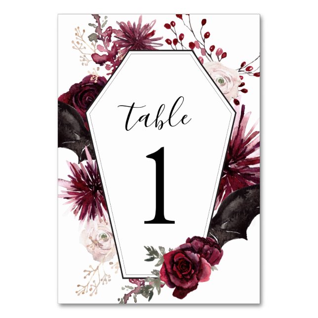 Numéro de table de réception de mariage | Hallowee (Par défaut)