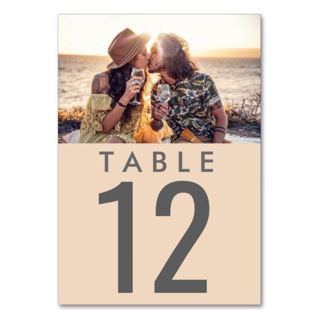 Numéro de table de réception de mariage photo (Par défaut)