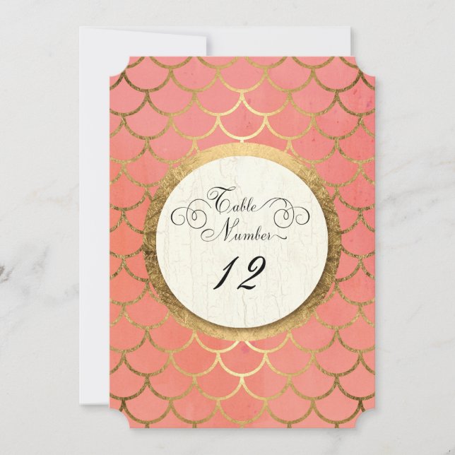 Numéro de table de réception Faux Gold Art Déco Ma (Devant)