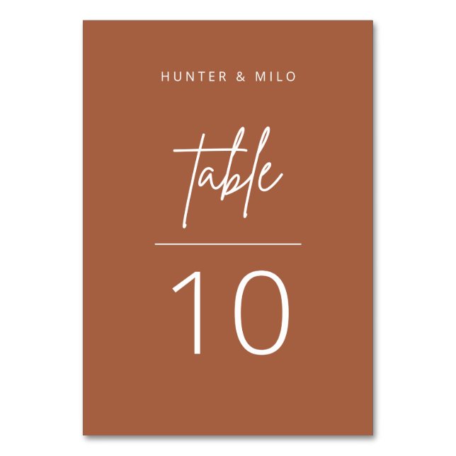 Numéro de table de script simple Symbole de récept (Par défaut)