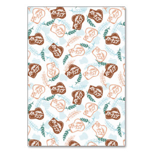 Numéro De Table Délicieux Motif de pain de blé