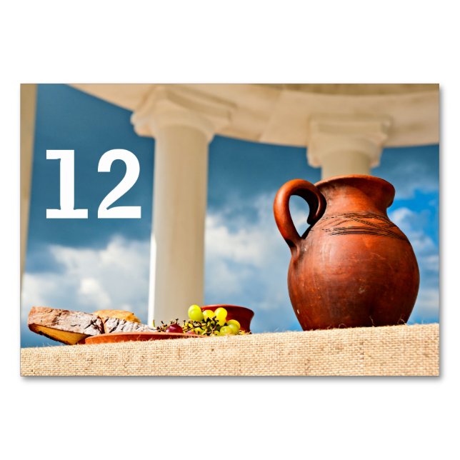 Numéro De Table Demeure classique à l'ancienne avec un lanceur (Devant)