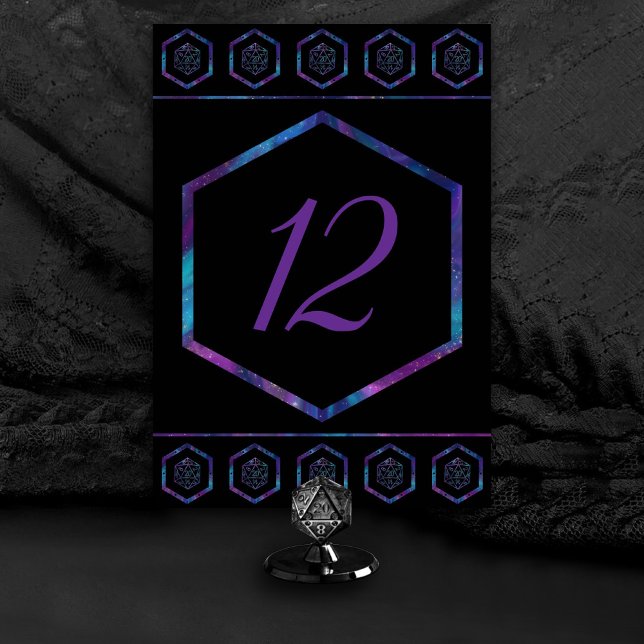 Numéro De Table Dés RPG | Nebula Imaginaire Retro Tabletop PnP Gam (Créateur téléchargé)