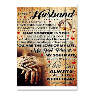 Numéro De Table Design de To My Husband   Love Letter Venin To Him