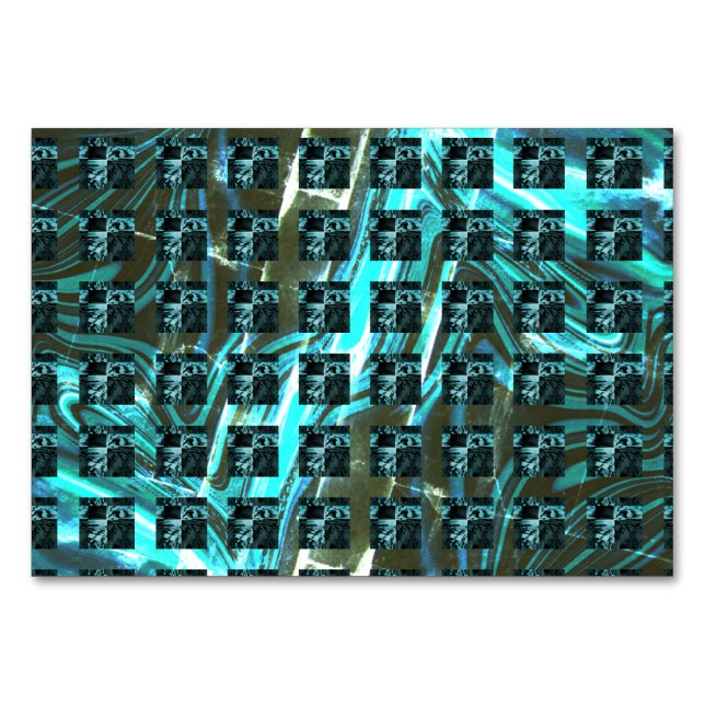 Numéro De Table Différents échecs, carrés ou image sous la grille  (Devant)
