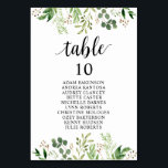Numéro De Table Dîner mariage, Places de verdure<br><div class="desc">Dîner mariage Table d'hôtes Carte Carte Carte,  Thèmes de verdure moderne. Customisez le texte et / ou retirez et remplissez avec votre thème de mariage.</div>