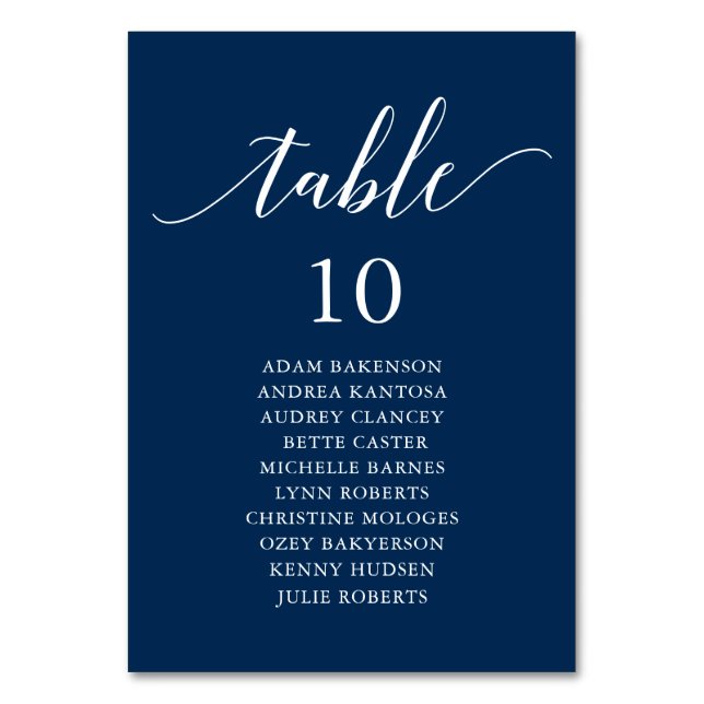 Numéro De Table Dîner mariage, Tableau des places modernes N (Par défaut)
