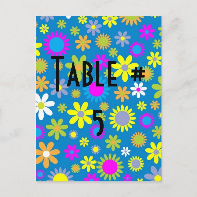Numéro de table d'invité (Devant)