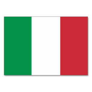Numéro De Table Drapeau de l'Italie