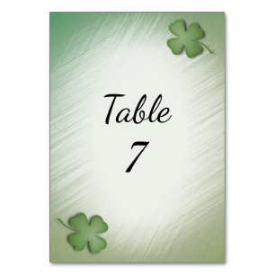Numéro De Table Drapeau Mariage irlandais marié