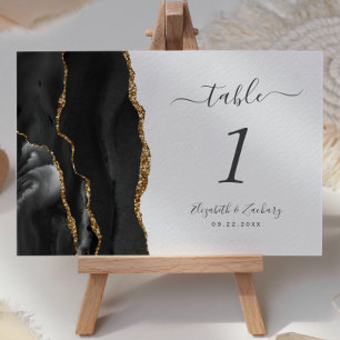 Numéro de table du Mariage d'âge or noir