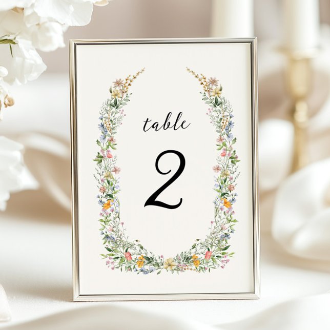 Numéro de table du Mariage de couronne fleur sauva (Créateur téléchargé)