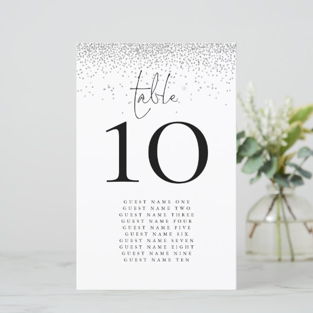 Numéro de table du Mariage des noms de Parties sci (Debout devant)