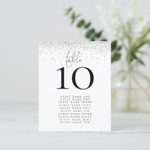 Numéro de table du Mariage Noms de Parties scintil