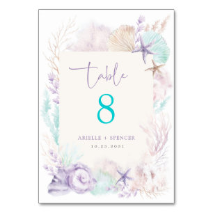 Numéro de table du Mariage océanique de la menthe