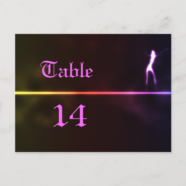 numéro de table du parti (Devant)