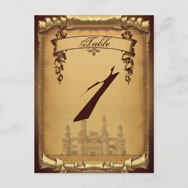 Numéro de table d'un Mariage de temps (Devant)