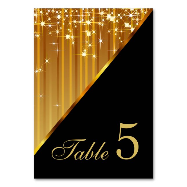 Numéro De Table Éclairage Gold Star (Par défaut)