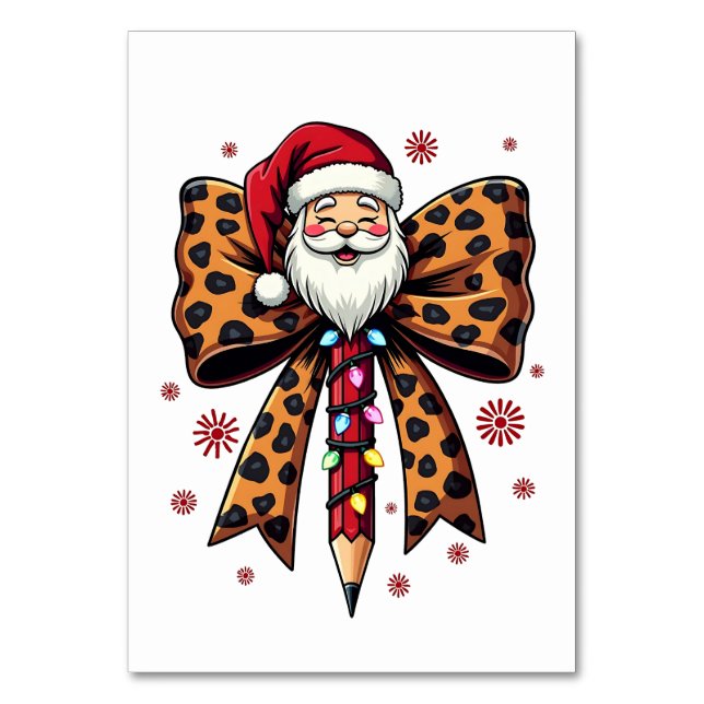 Numéro De Table École d'arc Santa Claus Coquette (Par défaut)