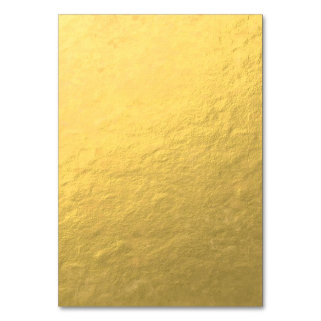 Numéro De Table Effet Faux Gold Foil imprimé (Par défaut)
