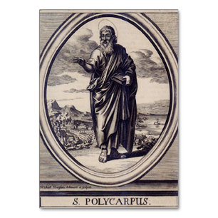 Numéro De Table Église apostolique Saint-Polycarpe Art graphique d