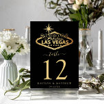 Numéro De Table Elégant Las Vegas Destination Mariage<br><div class="desc">Célébrez dans le style avec ces cartes mariages modernes et très tendance. Ce design est facile à personnaliser avec votre libellé d'événement spécial et vos invités seront ravis quand ils verront ces numéros de table fabuleux. *** COMMENT COMMANDER *** S'il vous plaît customiser et ajouter chaque carte de numéro de...</div>