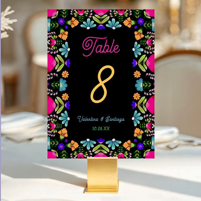 Numéro De Table Élégant mariage de fiesta (Créateur téléchargé)